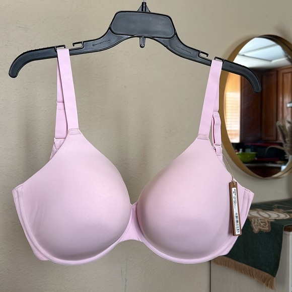 Skims Fits Everybody T-Shirt Demi Bra In Cherry Blossom NWT‎ 42H - Picture 3 of 6